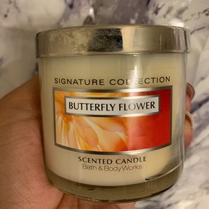 butterfly flower candle